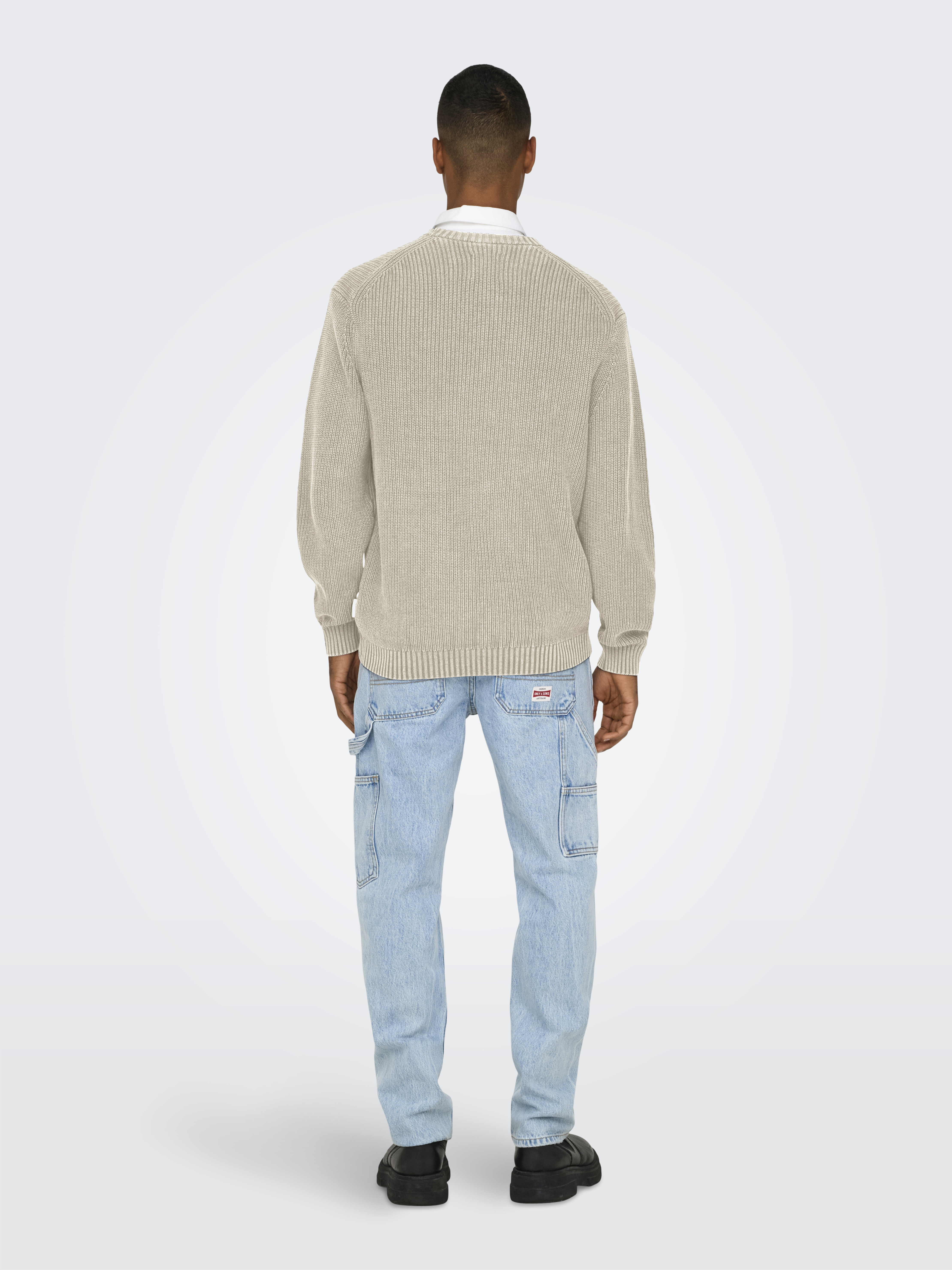 ONSROSU REG 7 WASH CREW KNIT