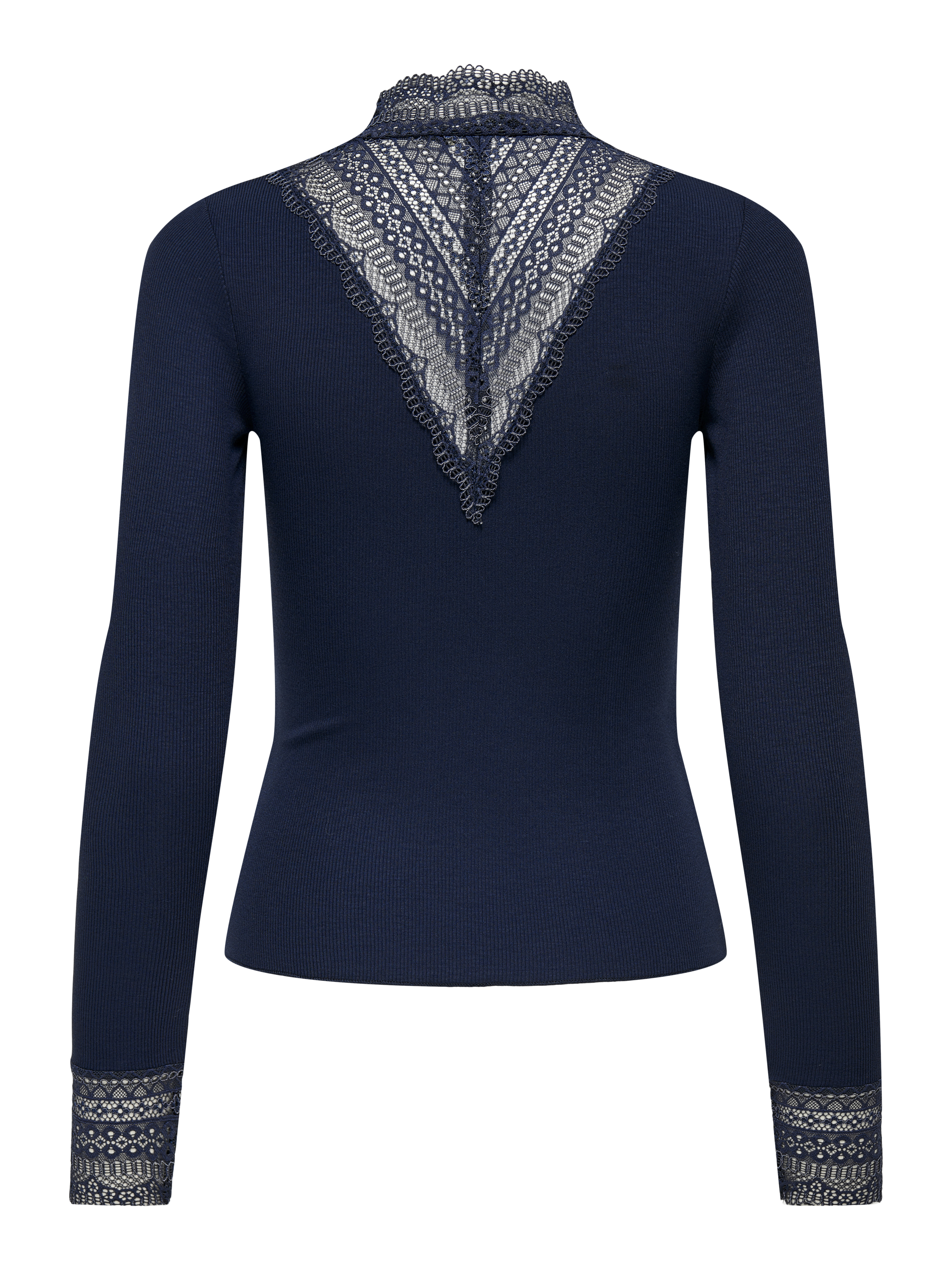 ONLTILDE L/S HIGH NECK LACE TOP JRS NOOS