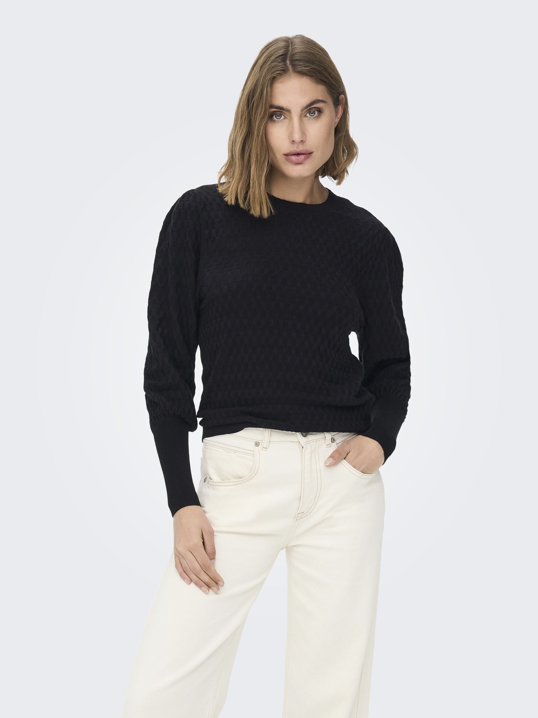 ONLFAYE LIFE LS O-NECK CS KNT