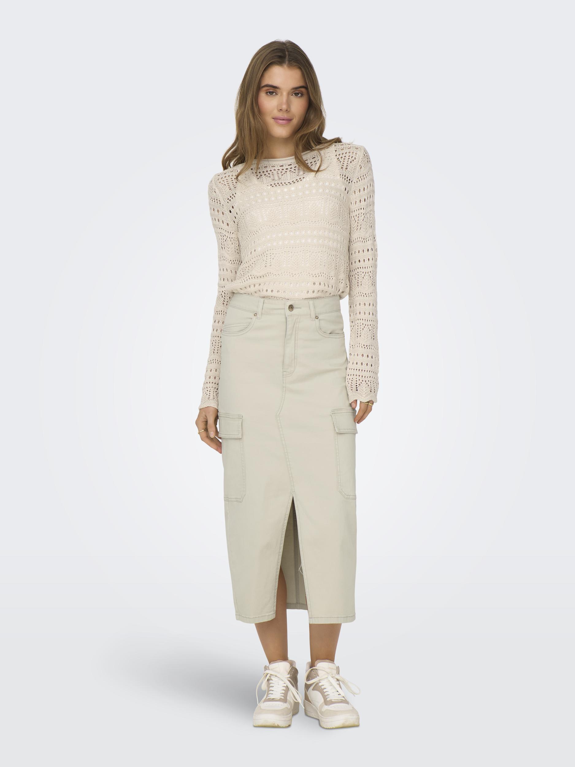 ONLLOLA HW CARGO LONG SLIT SKIR PNT NOOS
