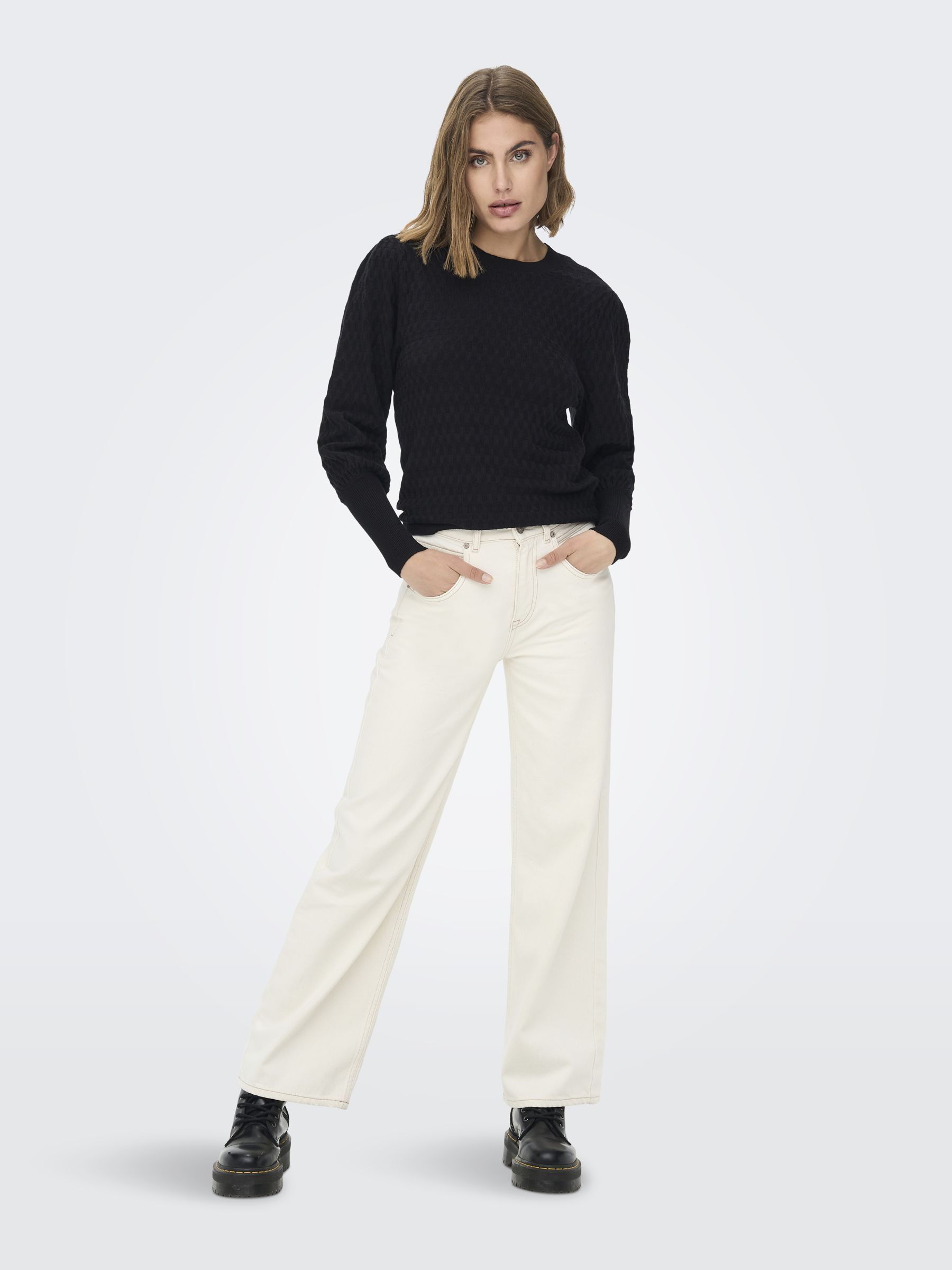 ONLFAYE LIFE LS O-NECK CS KNT