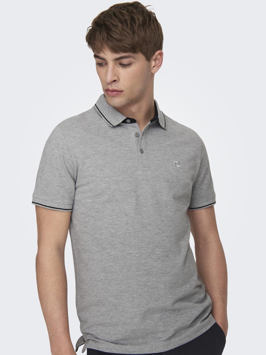 ONSFLETCHER LIFE SLIM SS POLO NOOS