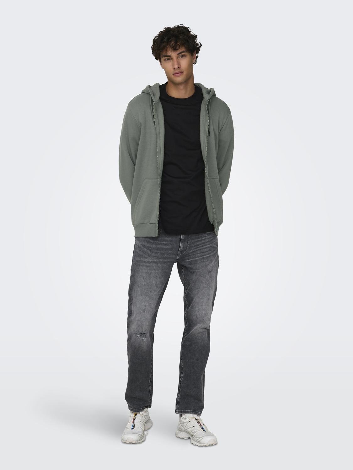 ONSCERES ZIP THR. HOODIE SWEAT NOOS