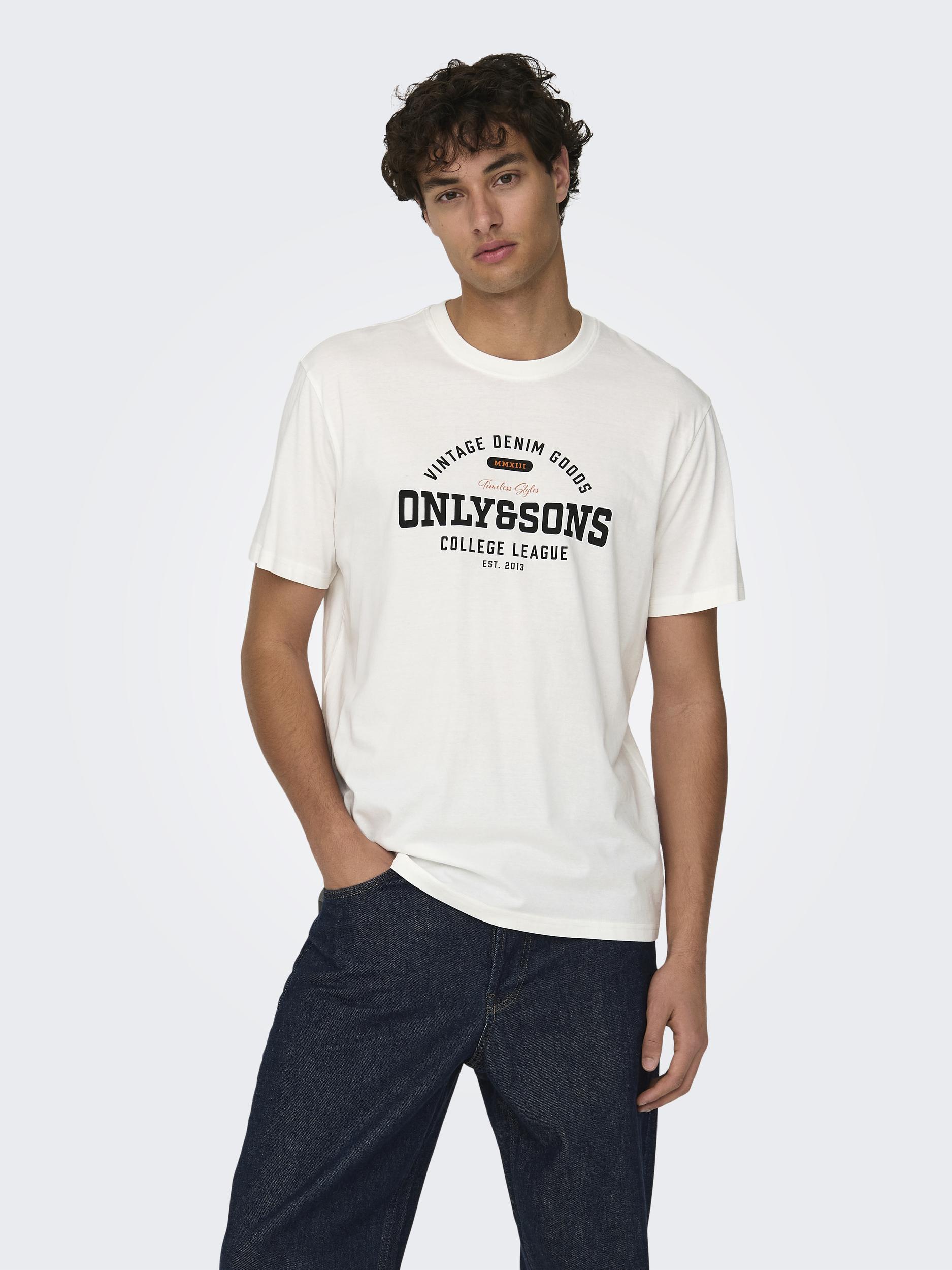 ONSLENNY LIFE REG VINTAGE PRINT TEE NOOS