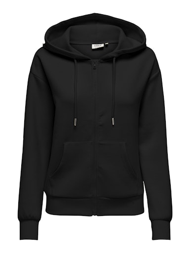 ONLFANCY L/S ZIP PEARL HOOD SWT