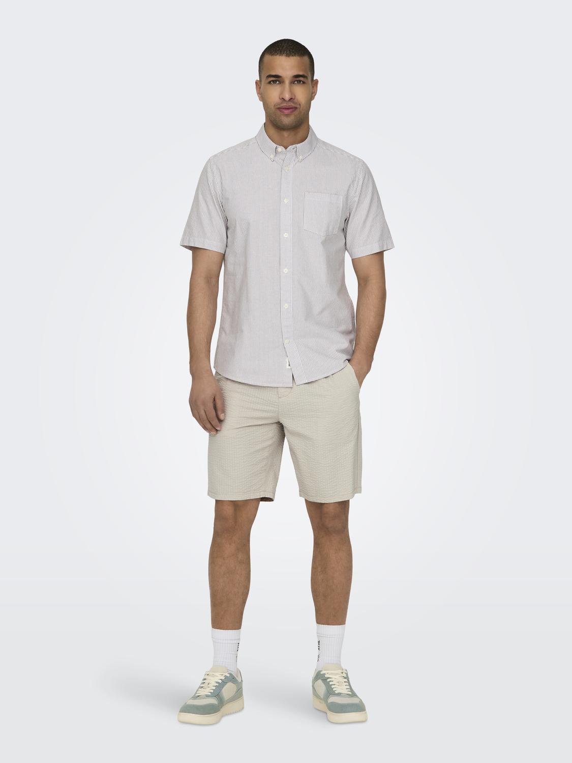 ONSLEO LIFE 0009 SEERSUCKER SHORTS