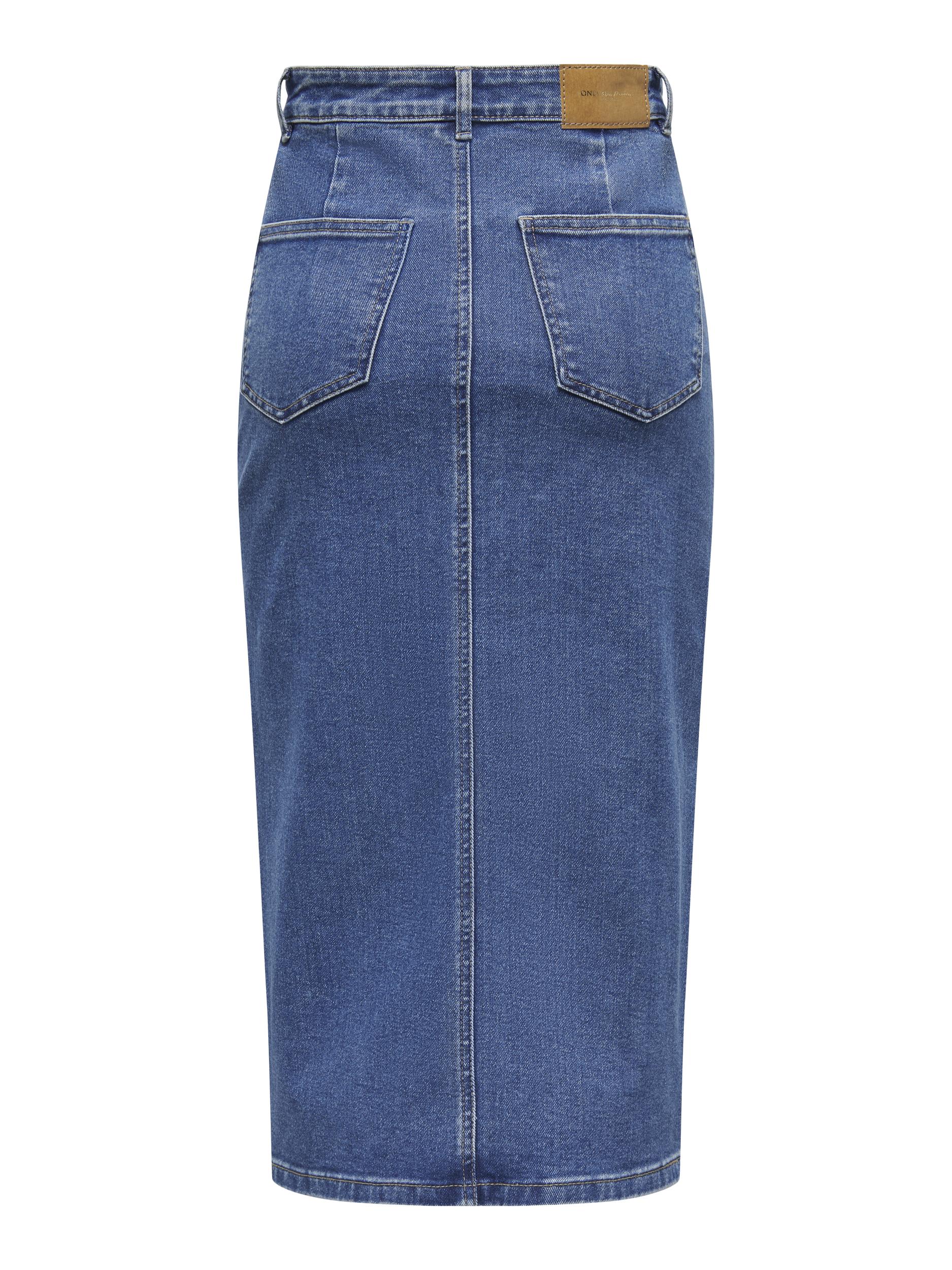 ONLSIRI FRONT SLIT SKIRT DNM GUA NOOS