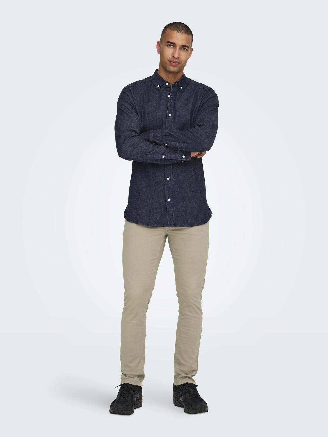 ONSLOOM LIFE SLIM TWILL 0124  PANT