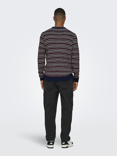 ONSMUSA REG 3 STRUC CREW KNIT
