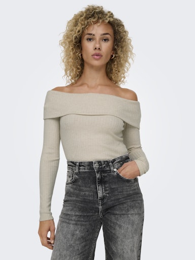 ONLPIPER L/S OFF SHOULDER TOP JRS
