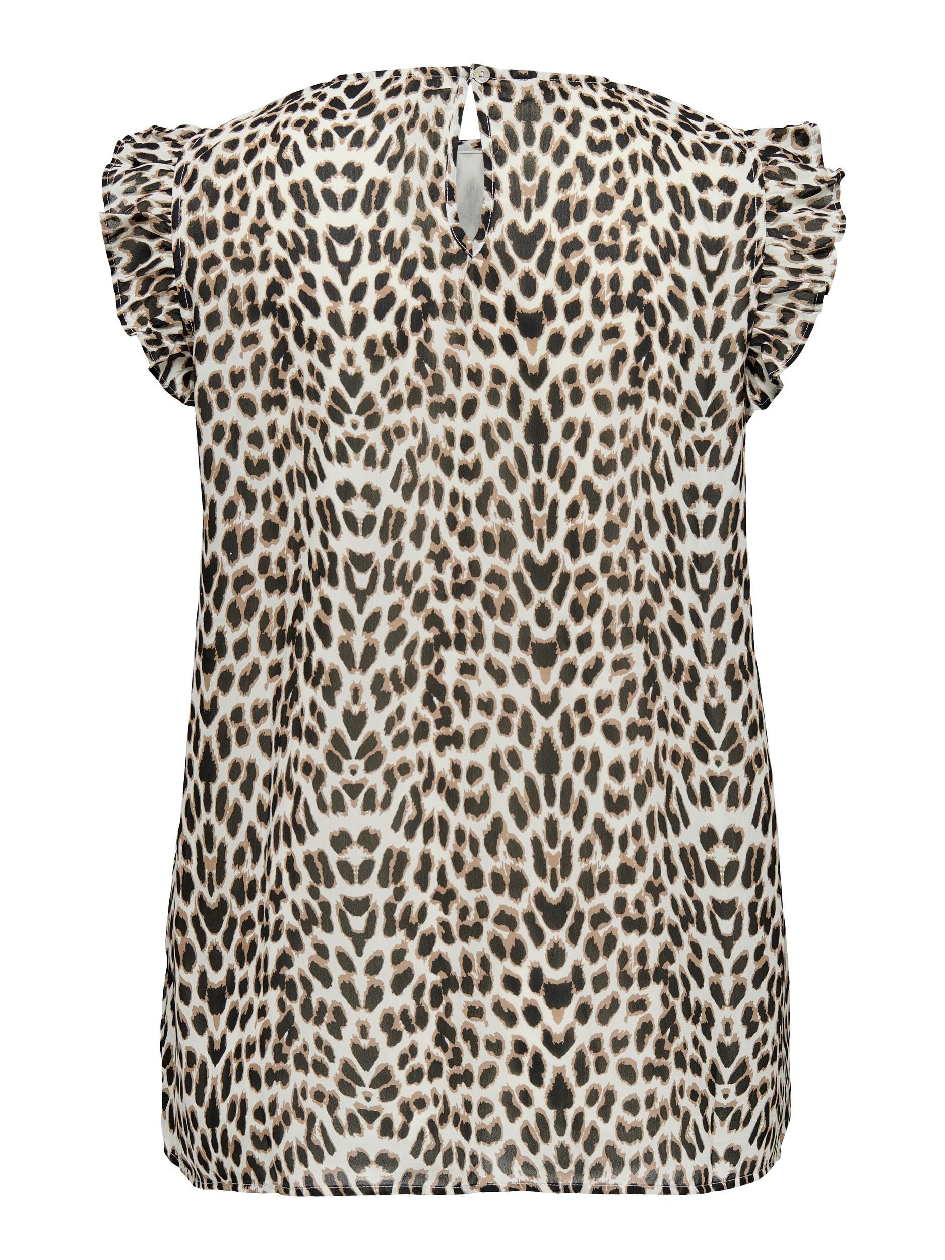 CARANN STAR LIFE S/L FRILL TOP AOP