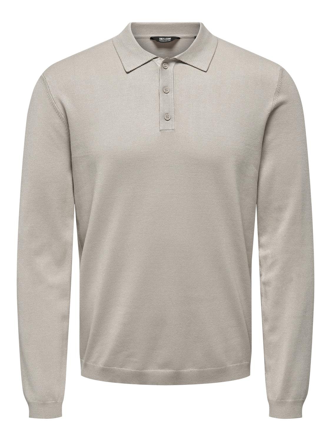 ONSWYLER LIFE REG 14 LS POLO KNIT NOOS