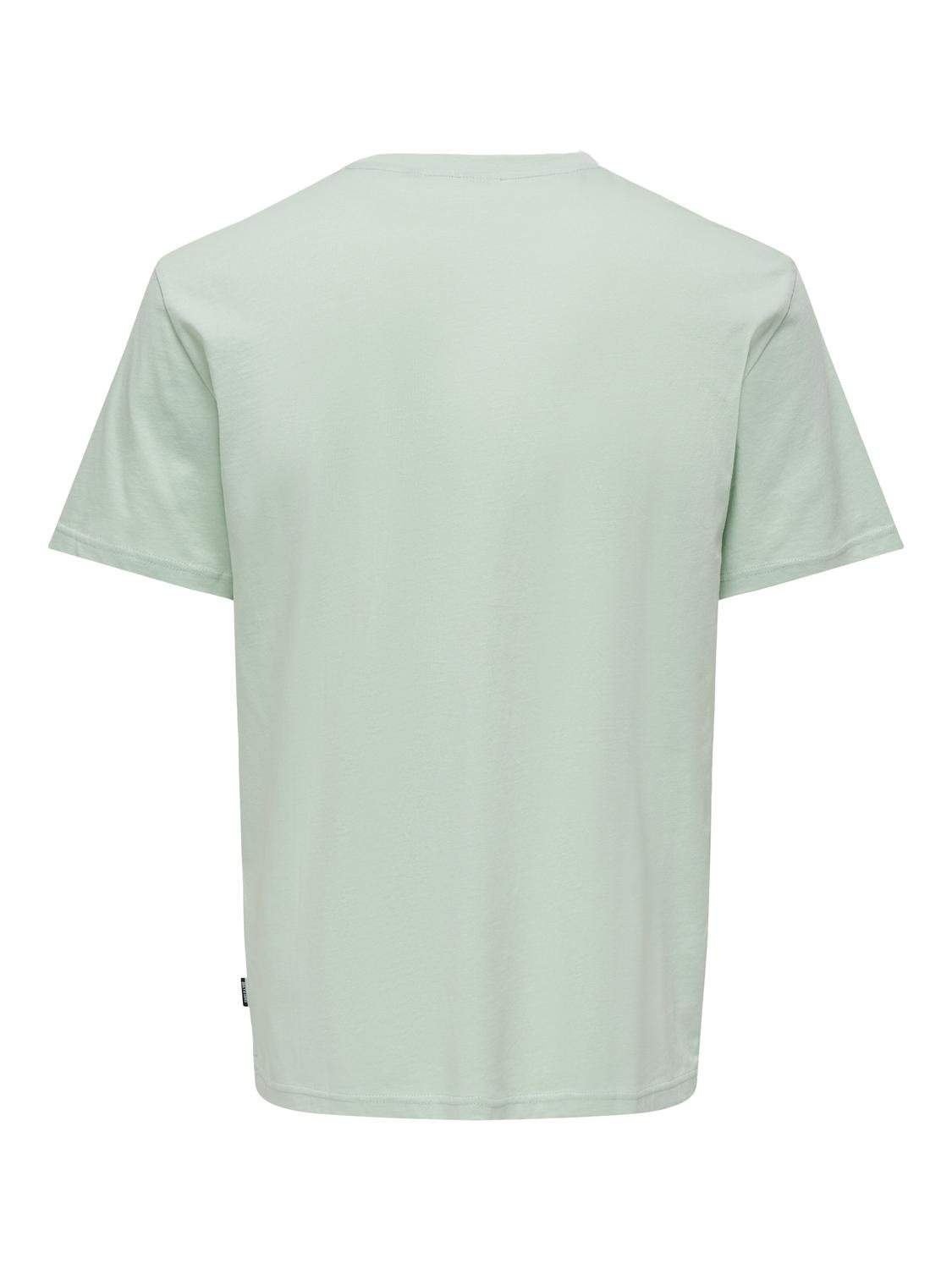 ONSKOLTON REG BEACH PHOTOPRINT SS TEE