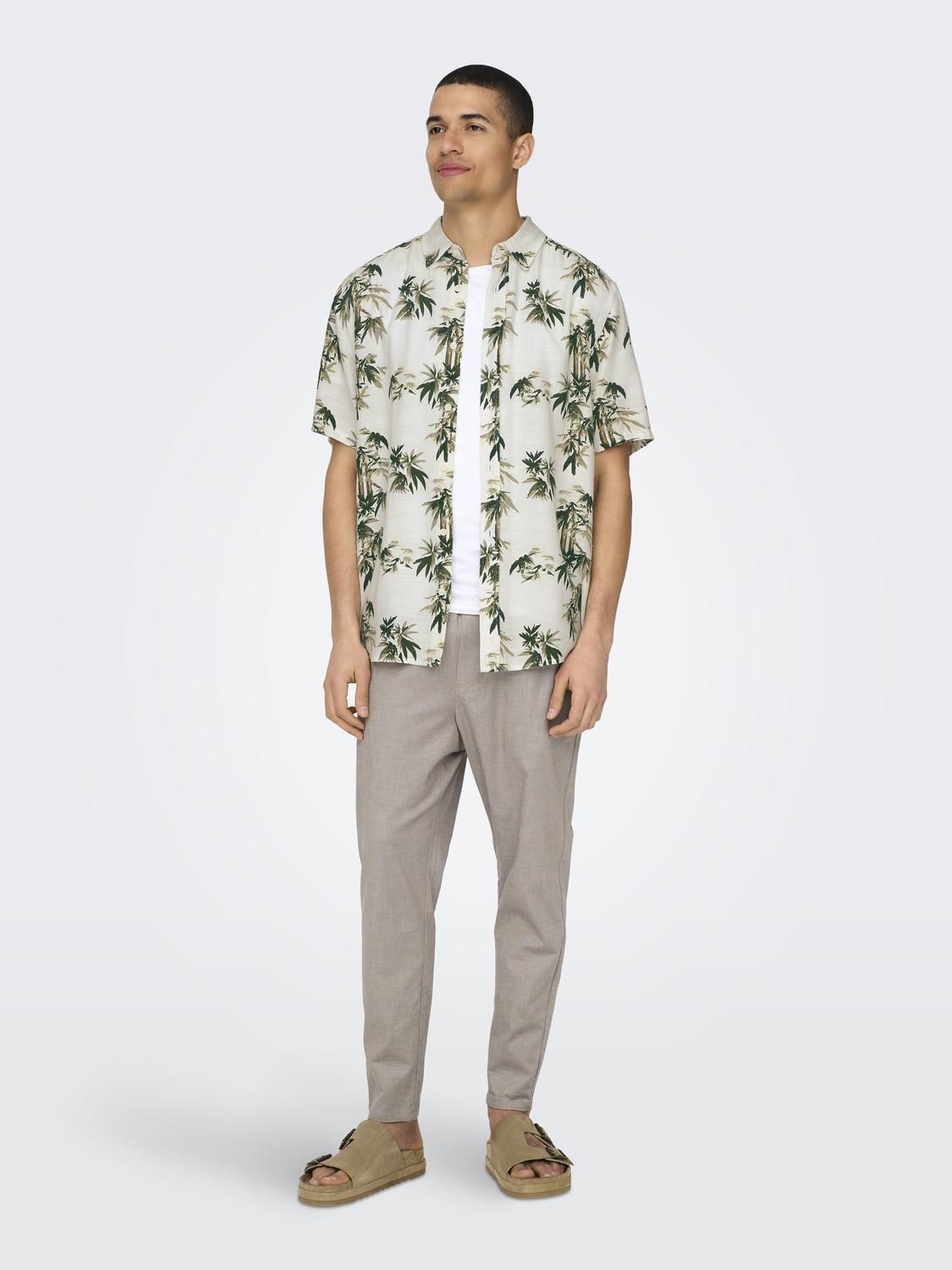 ONSBOLD REG SS PALM TREE AOP SHIRT