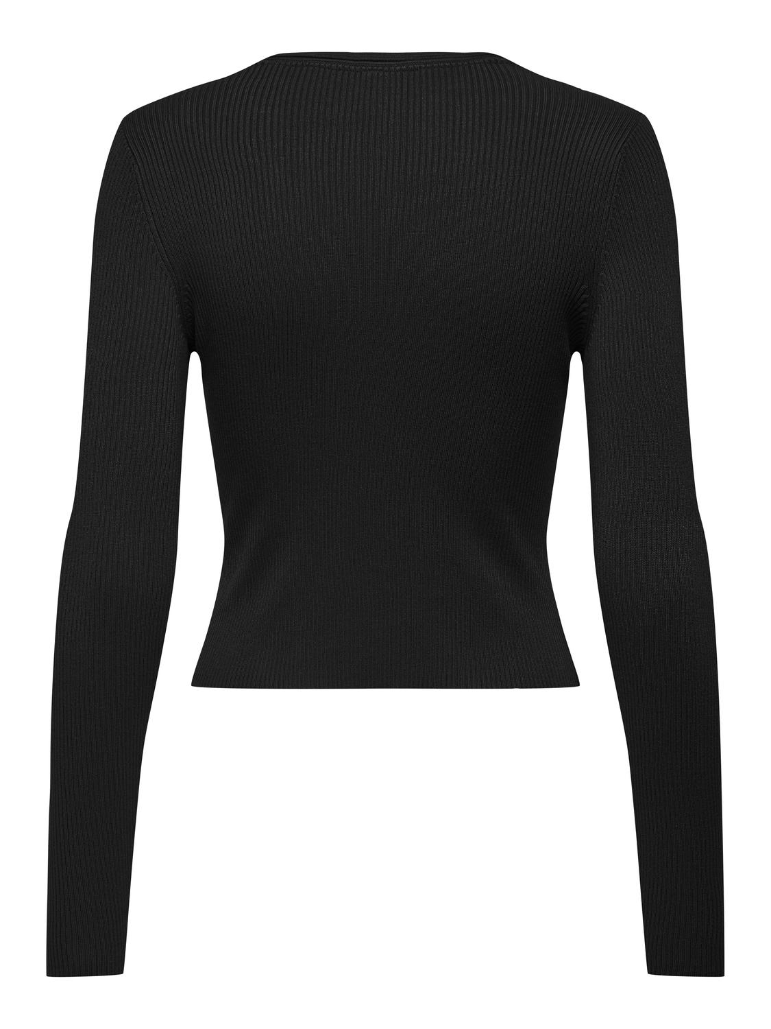 ONLMEDDI LS PEEK A BOO V-NECK CC KNT