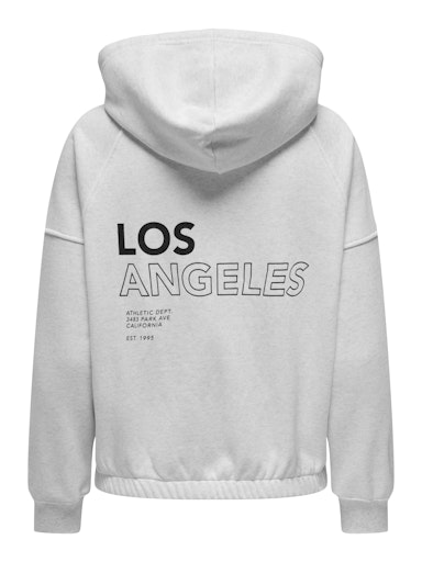 ONLDAZE L/S ZIP PRINT HOOD SWT
