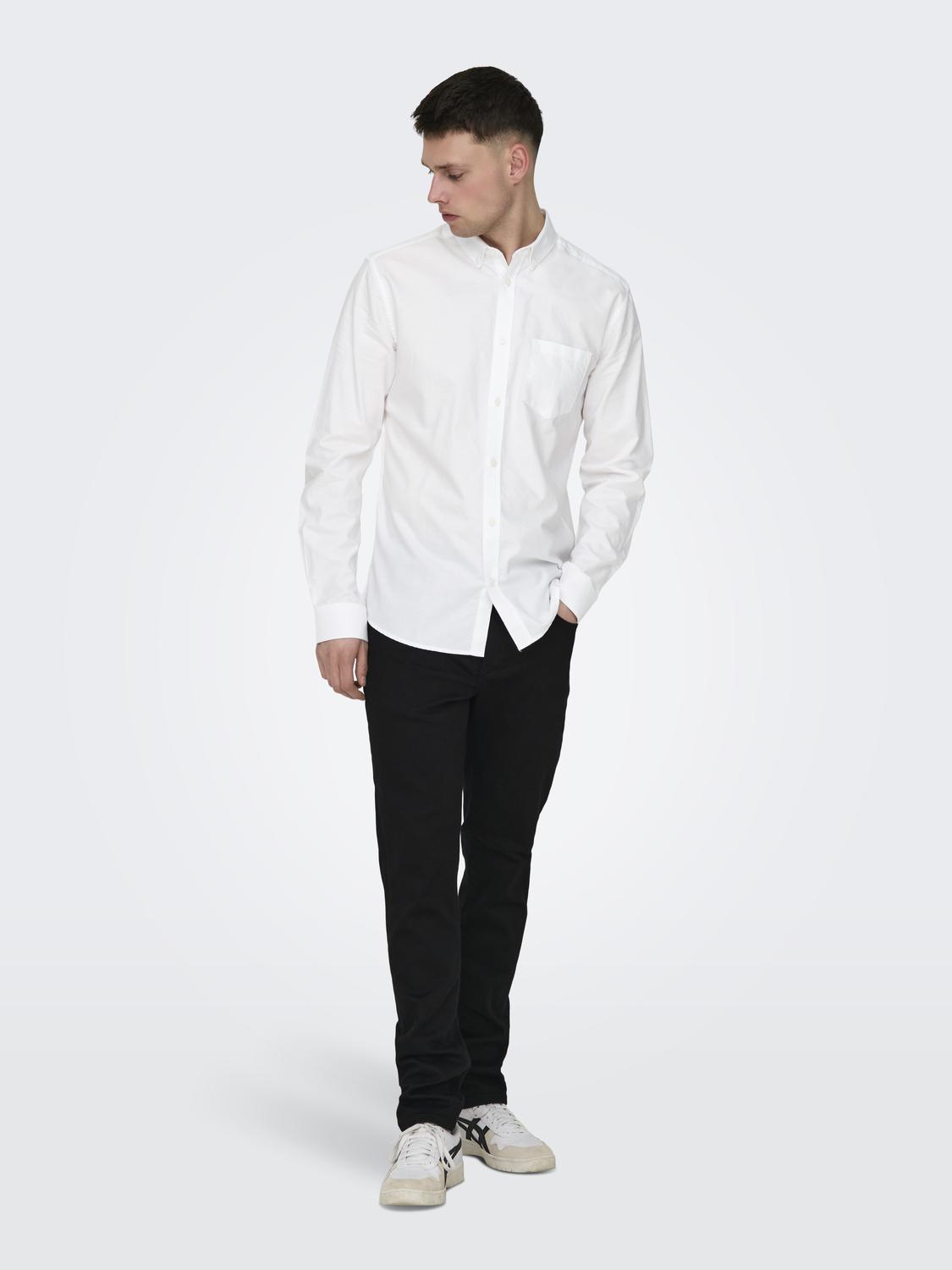 ONSALVARO SLIM LS OXFORD SHIRT NOOS