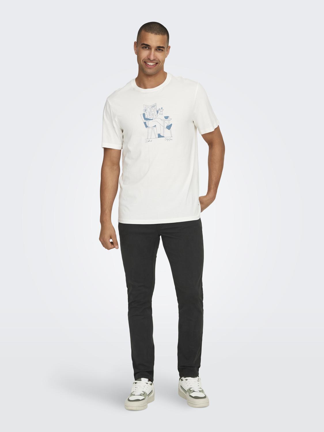 ONSLOOM LIFE SLIM TWILL 0124  PANT