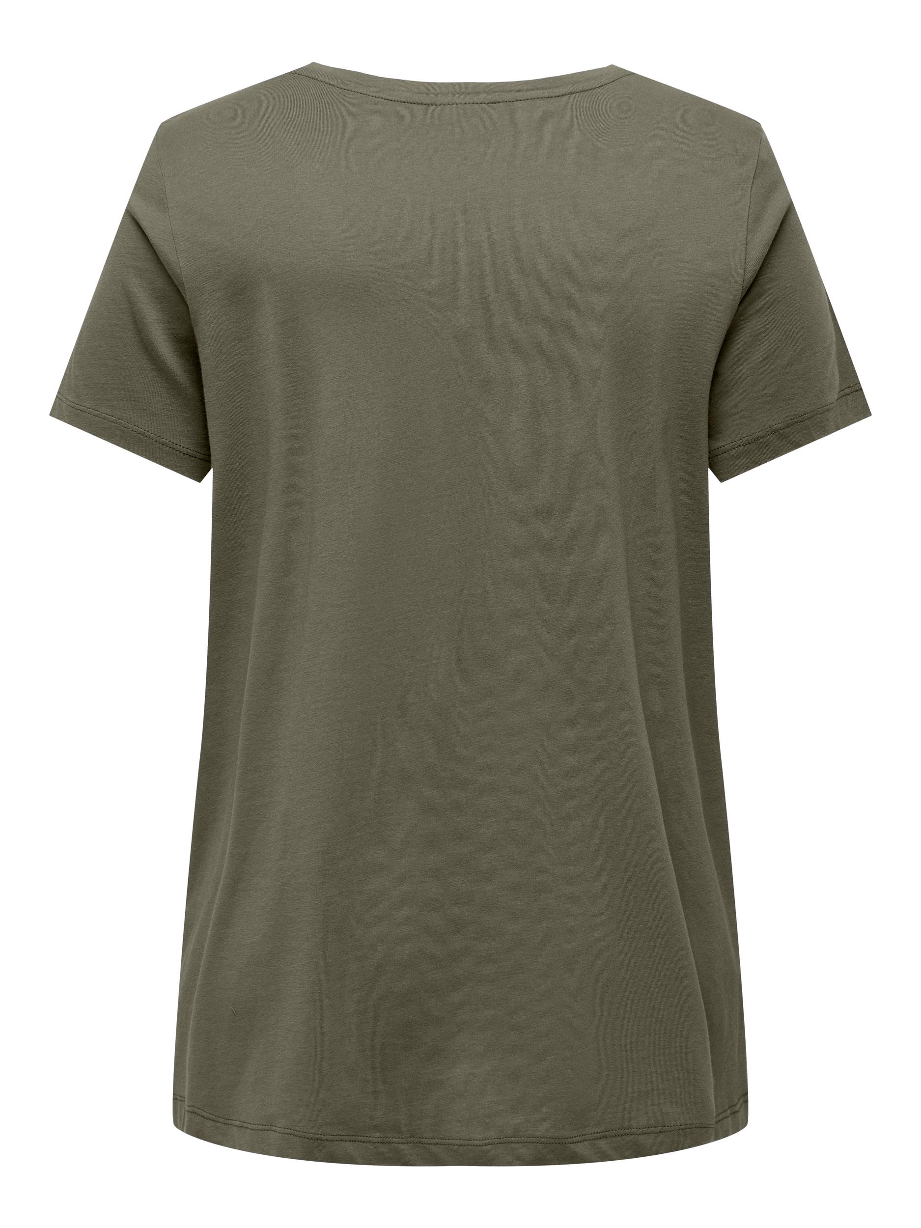 CARBONNIE LIFE S/S V-NECK A-SHAPE TEE