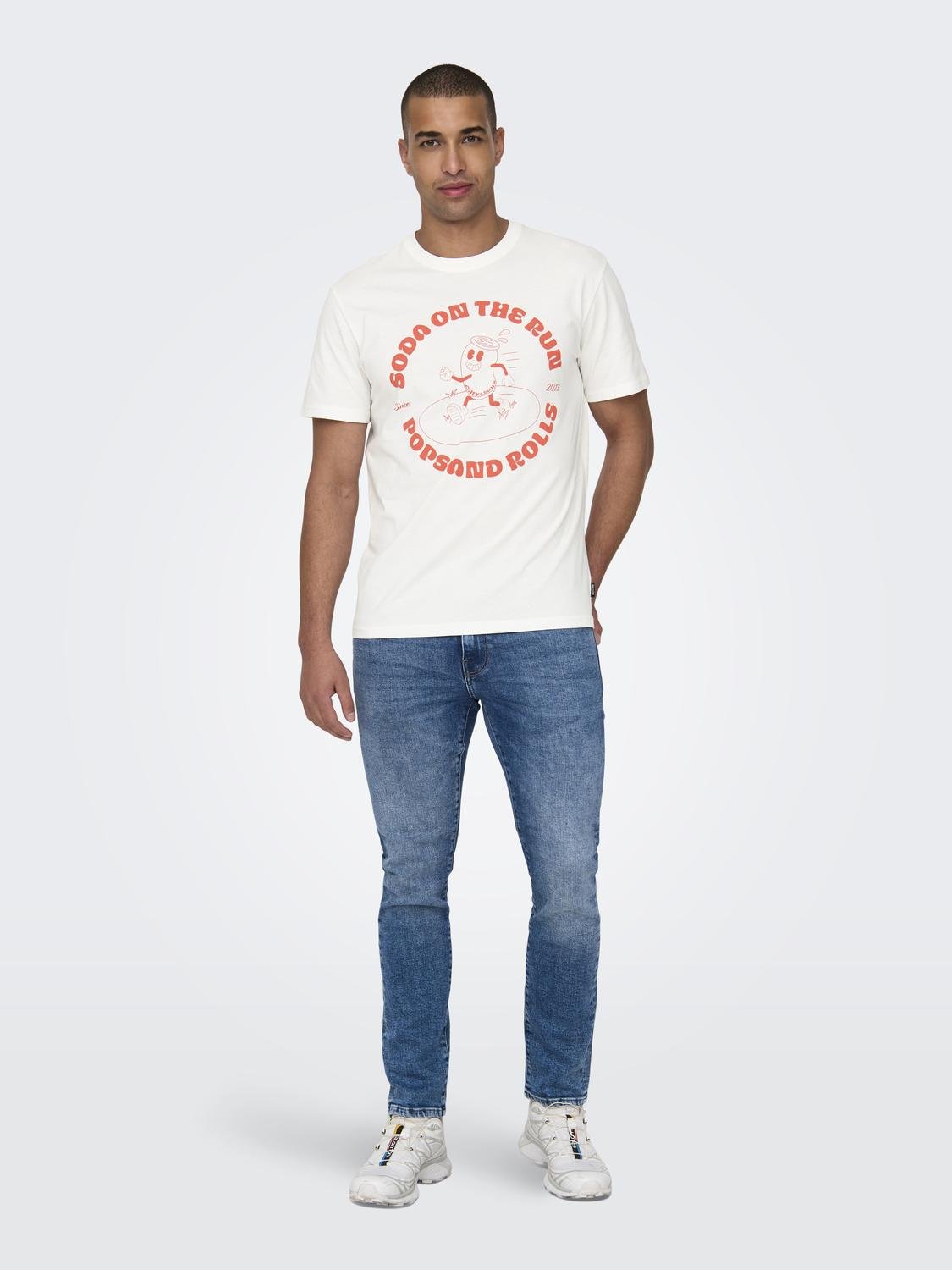 ONSKIM REG FUNNY SS TEE
