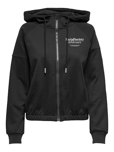 ONLDAZE L/S ZIP PRINT HOOD SWT