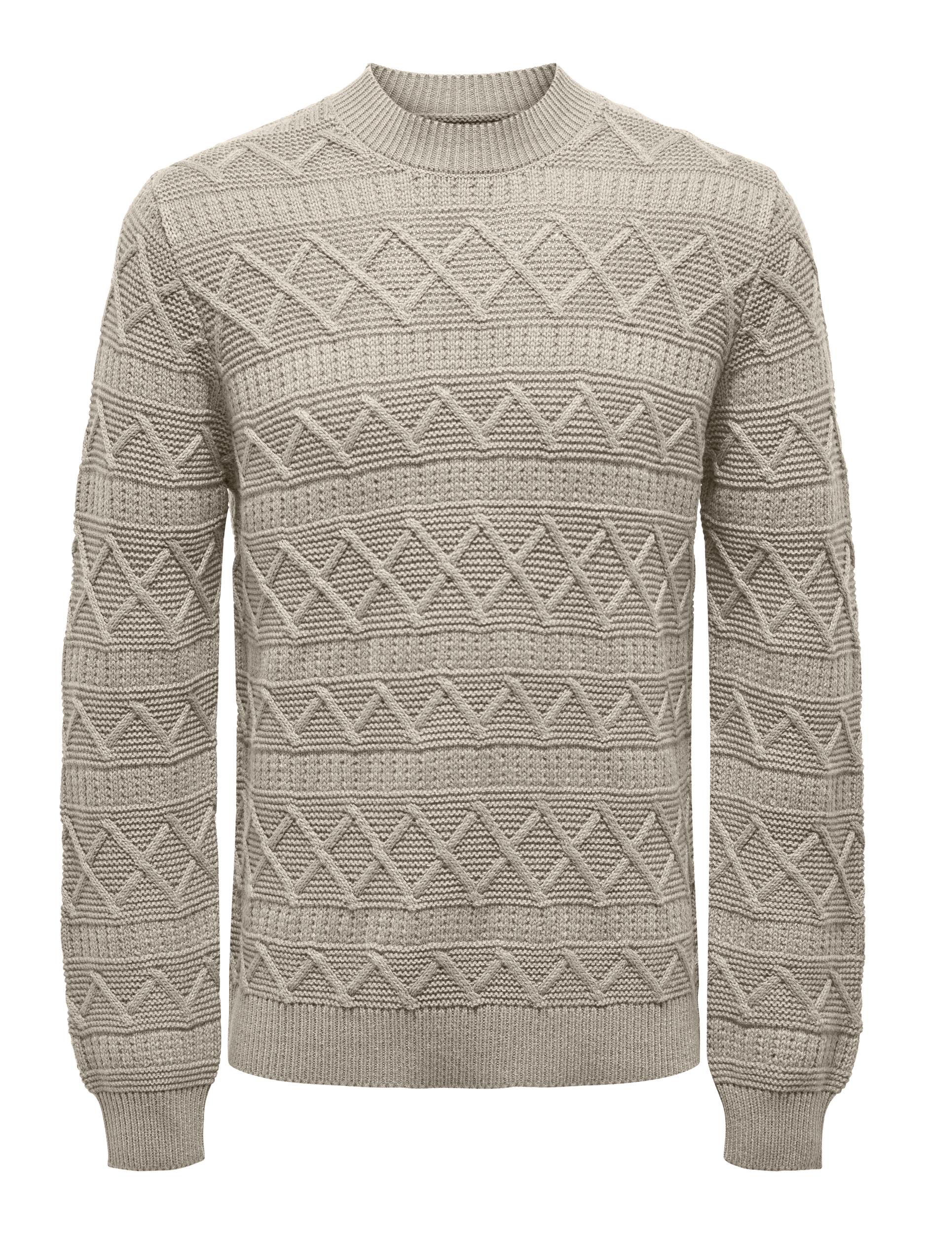 ONSWADE REG 5 STRUC CREW NECK KNIT