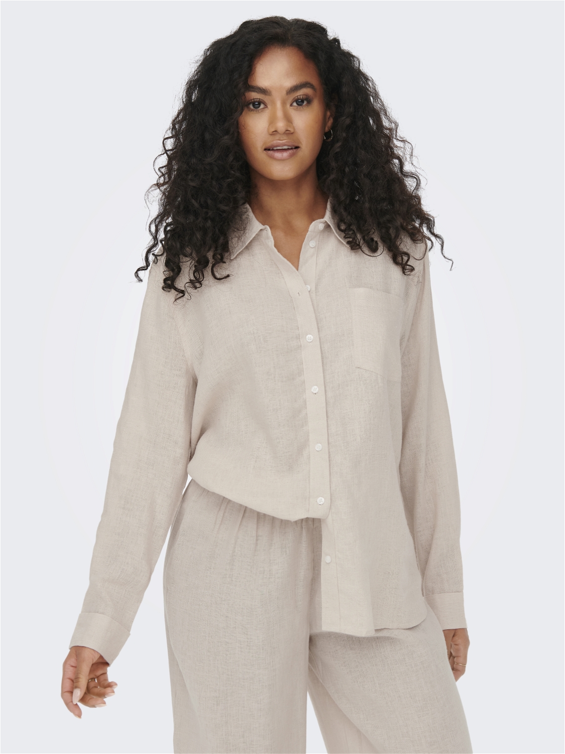 ONLTOKYO L/S LINEN BLEND SHIRT PNT NOOS