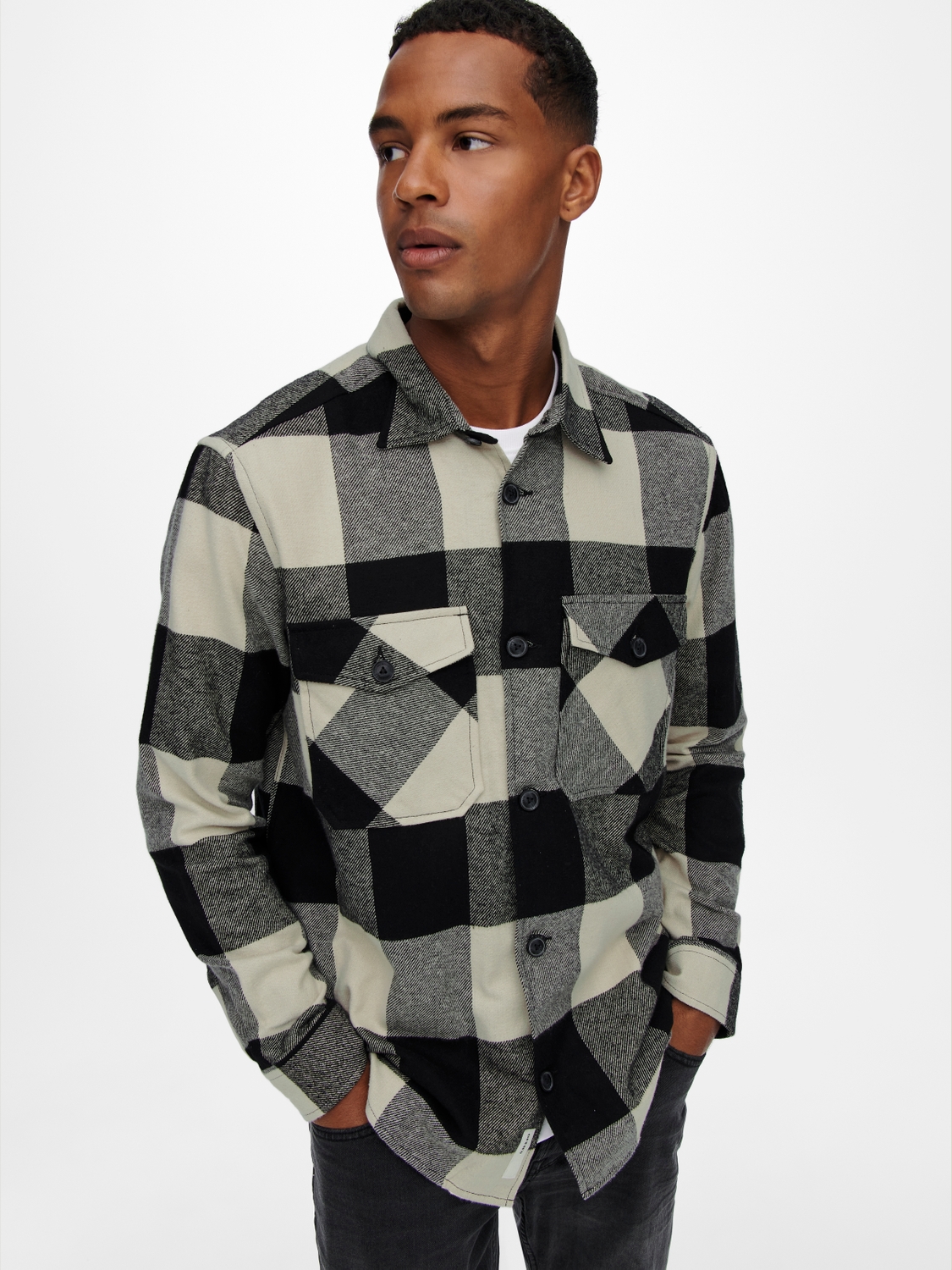 ONSMILO LS CHECK OVERSHIRT NOOS