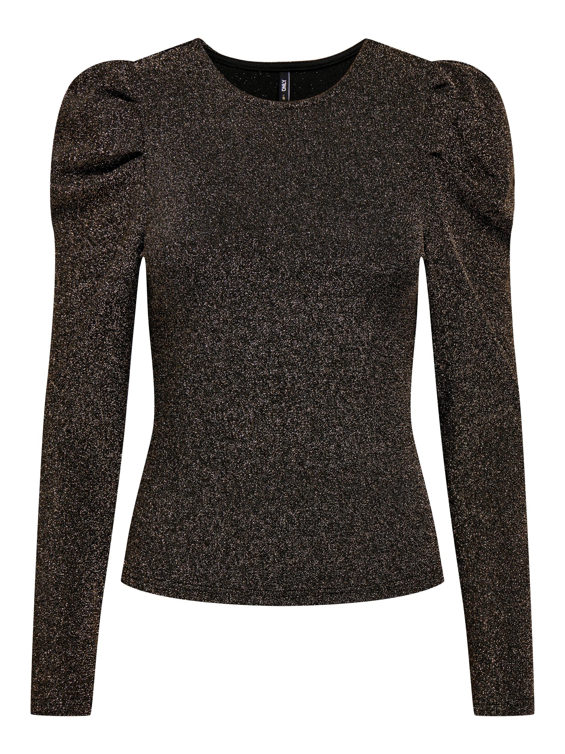 ONLNEW RICH L/S GLITTER PUFF TOP JRS