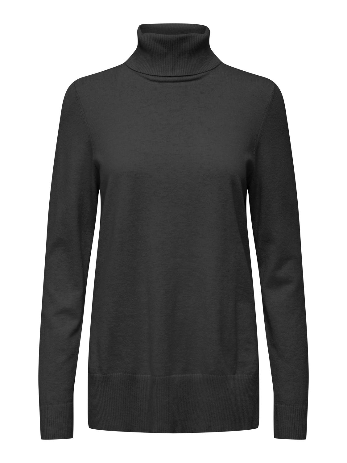 ONLIBI LS LONG SLIT ROLLNECK CC KNT