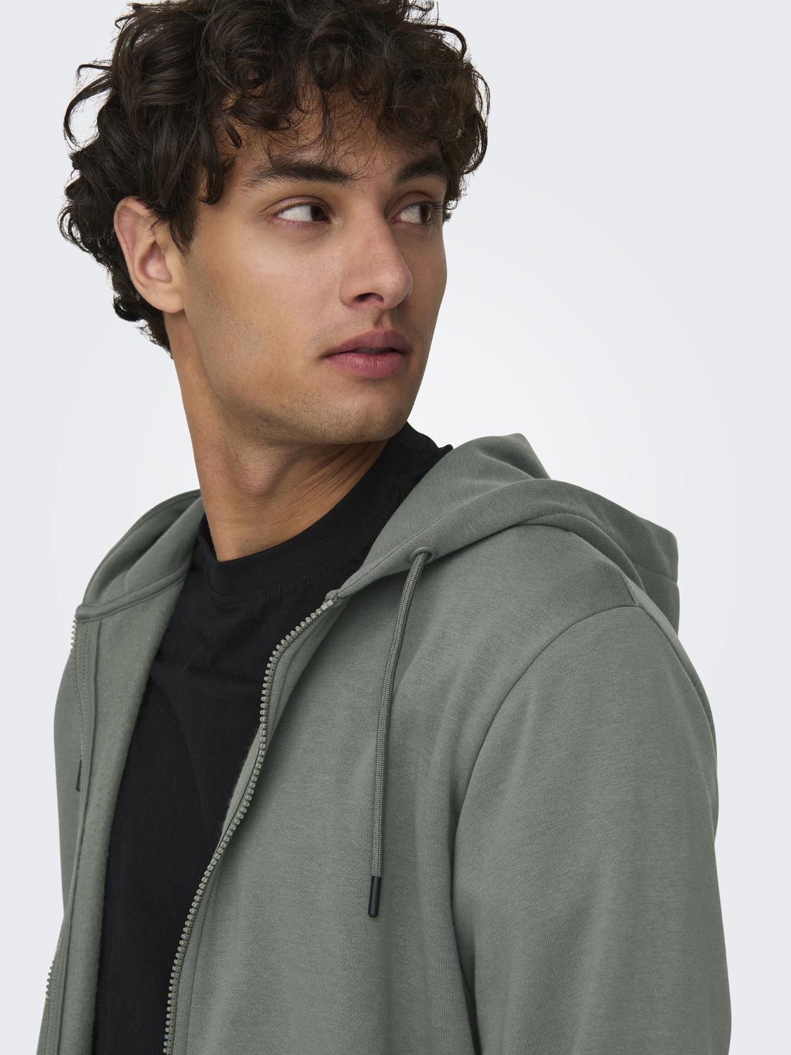 ONSCERES ZIP THR. HOODIE SWEAT NOOS