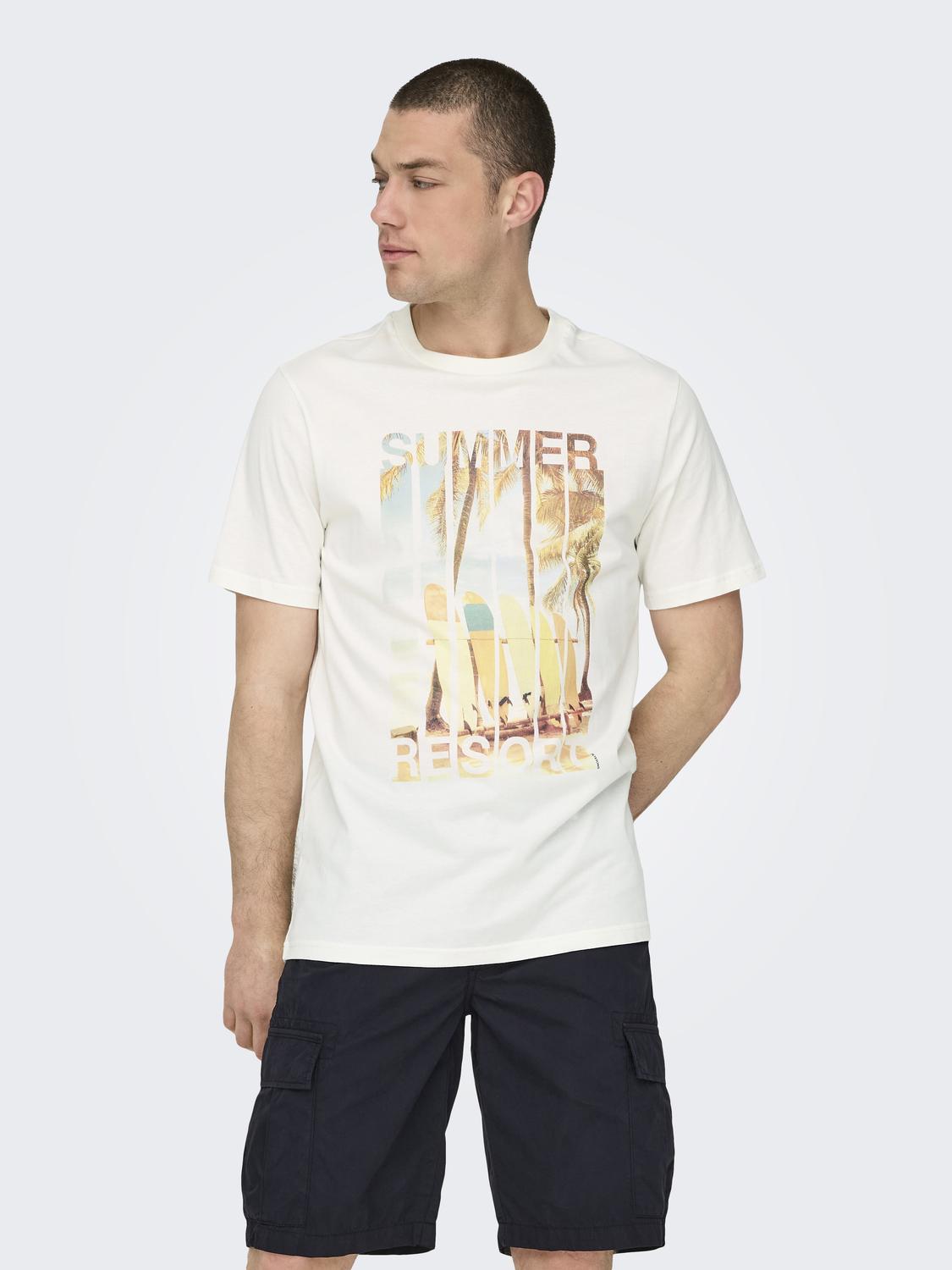 ONSMAGDY LIFE REG PHOTOPRINT SS TEE