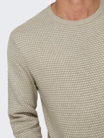 ONSTAPA REG 12 STRUC LS CREW KNIT NOOS