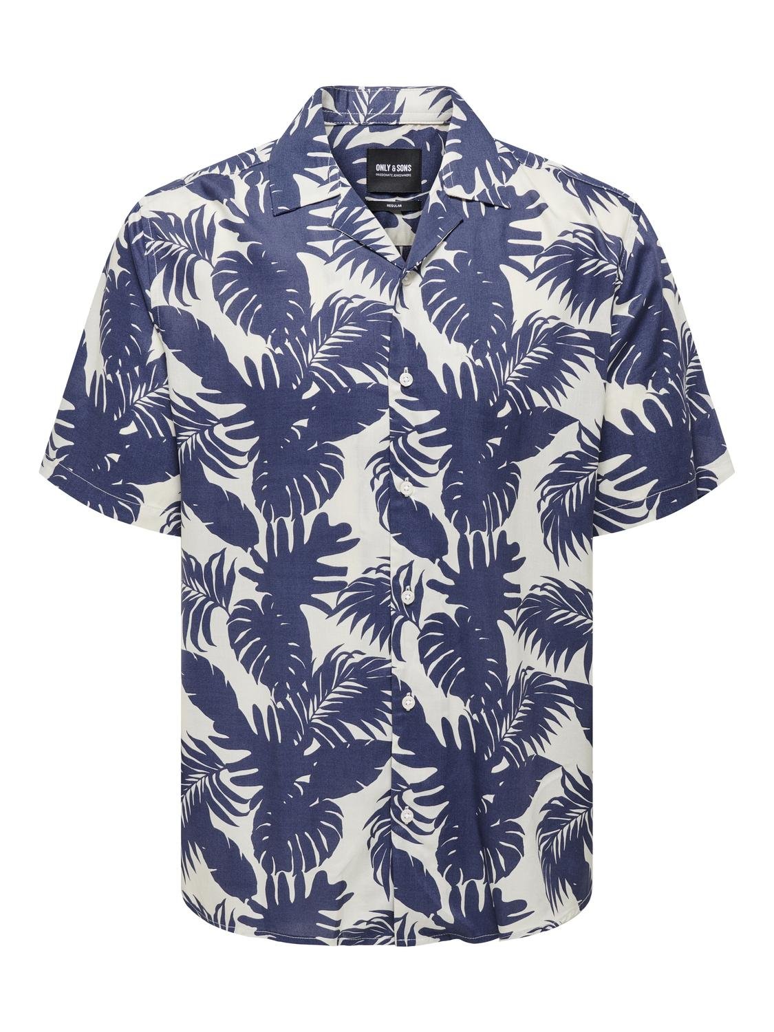 ONSDASH LIFE REG VISC AOP SS SHIRT 8400