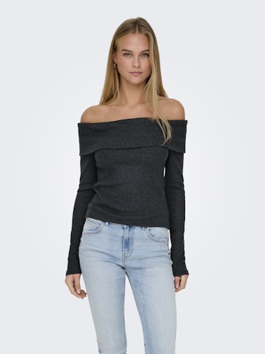 ONLPIPER L/S OFF SHOULDER TOP JRS