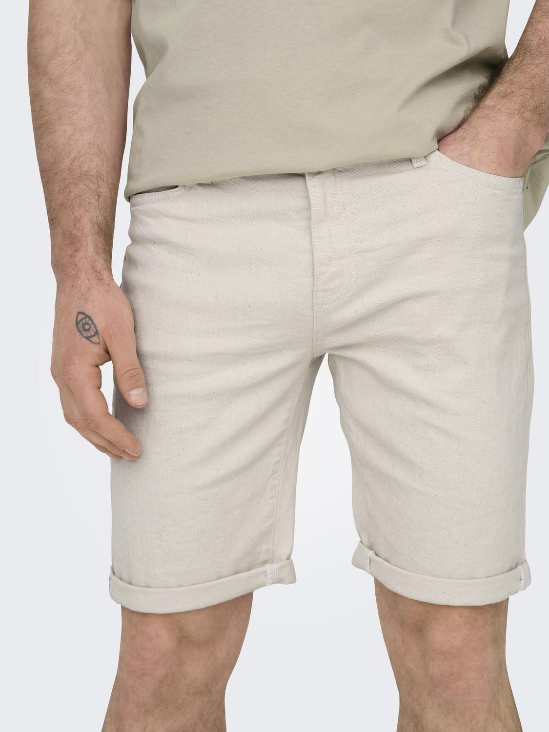 ONSPLY ECRU 9296 AZG DNM SHORTS
