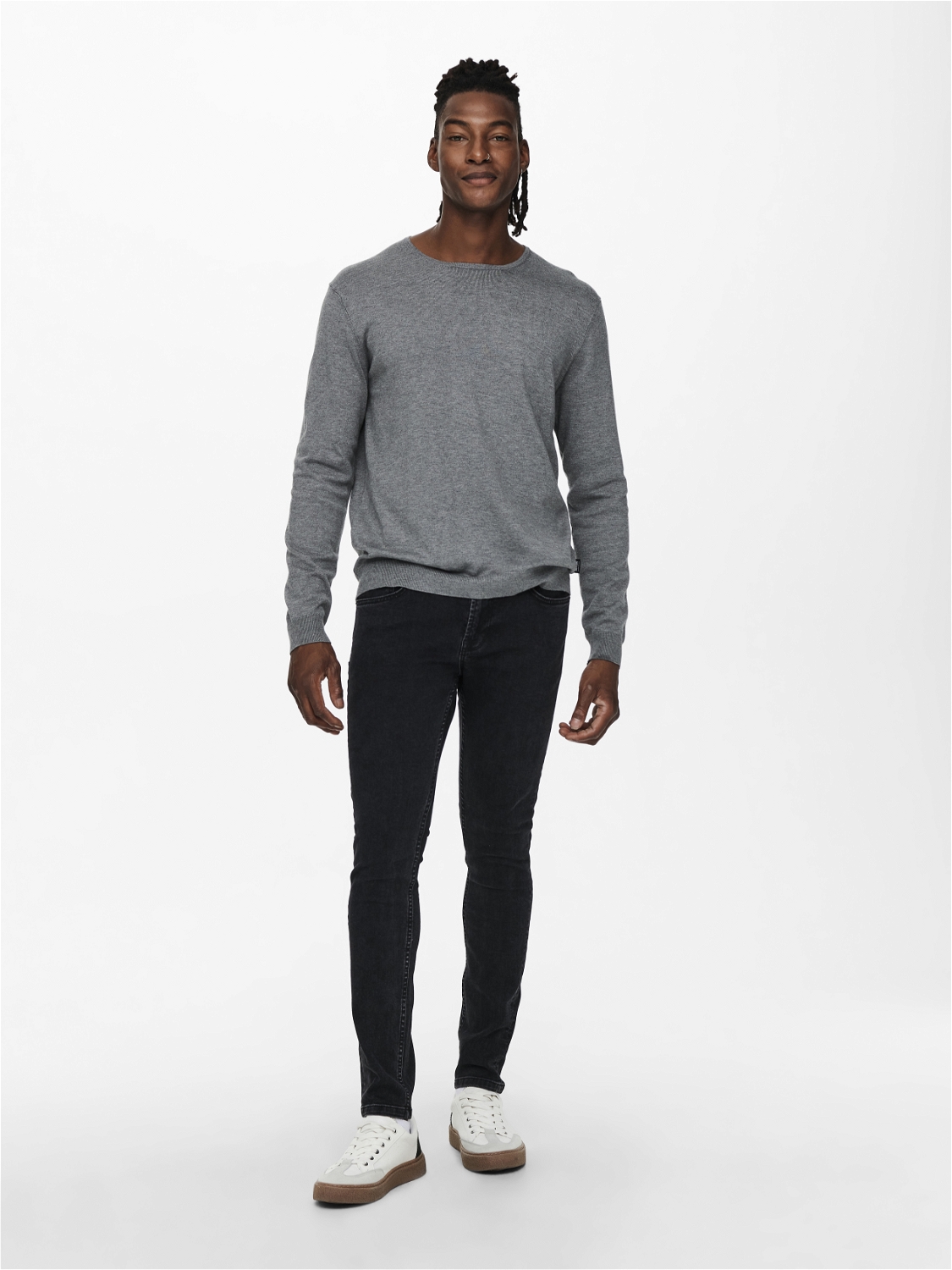 ONSWYLER LIFE REG 14 LS CREW KNIT NOOS