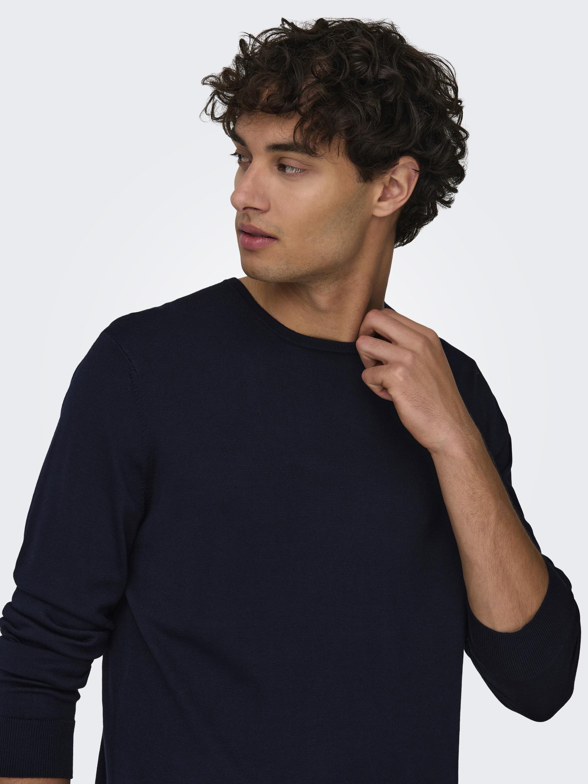 ONSWYLER LIFE REG 14 LS CREW KNIT NOOS