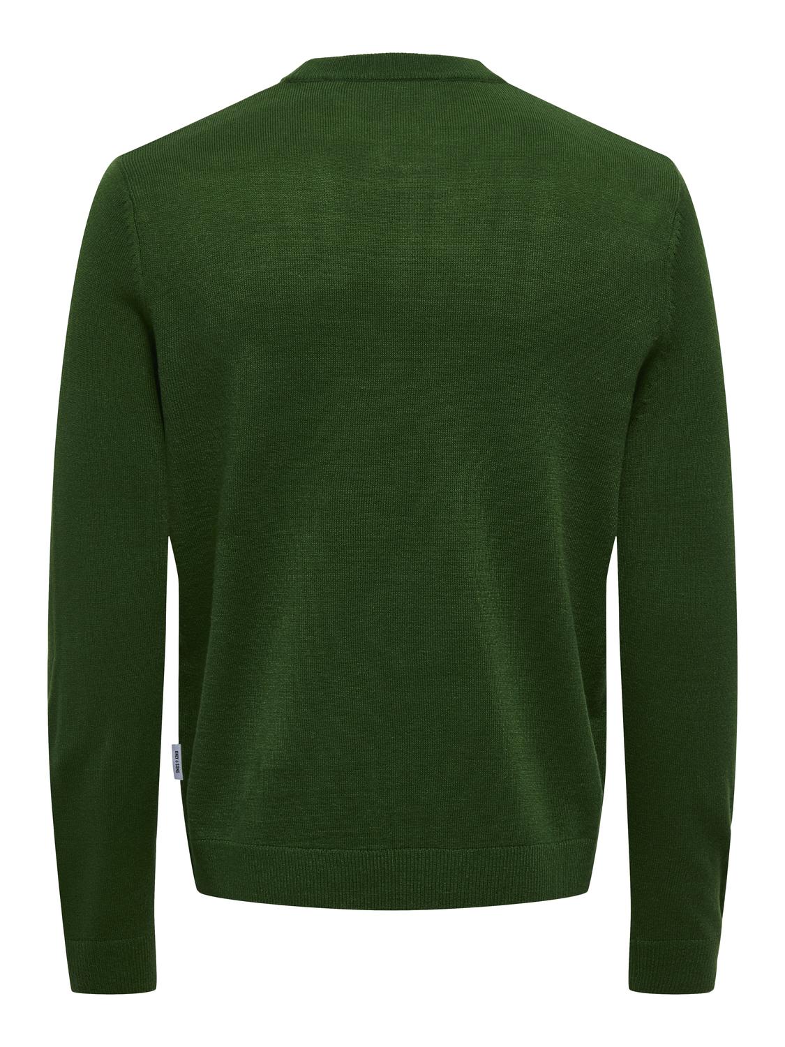 ONSXMAS REG 5 APLICATION CREW KNIT