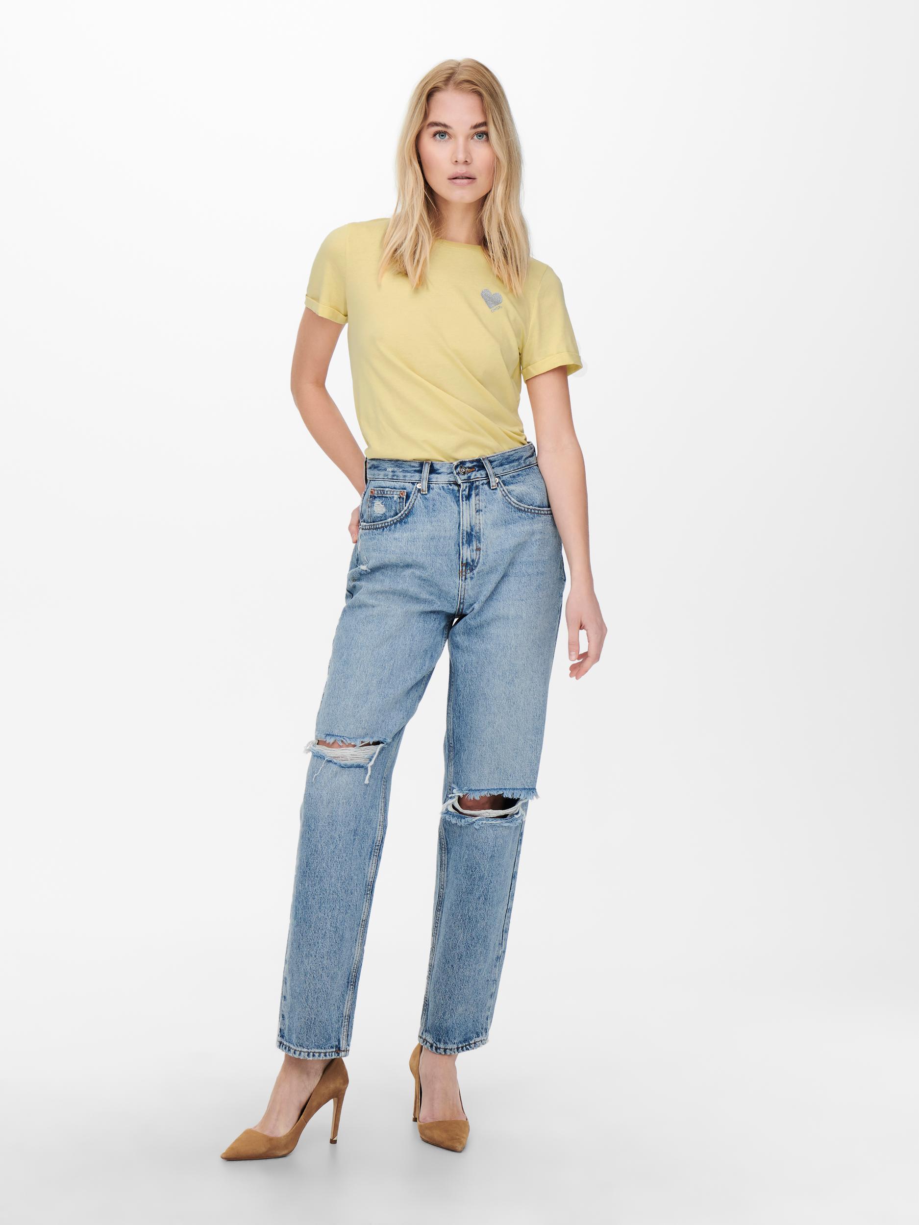 ONLKITA LIFE S/S LOGO TOP NOOS