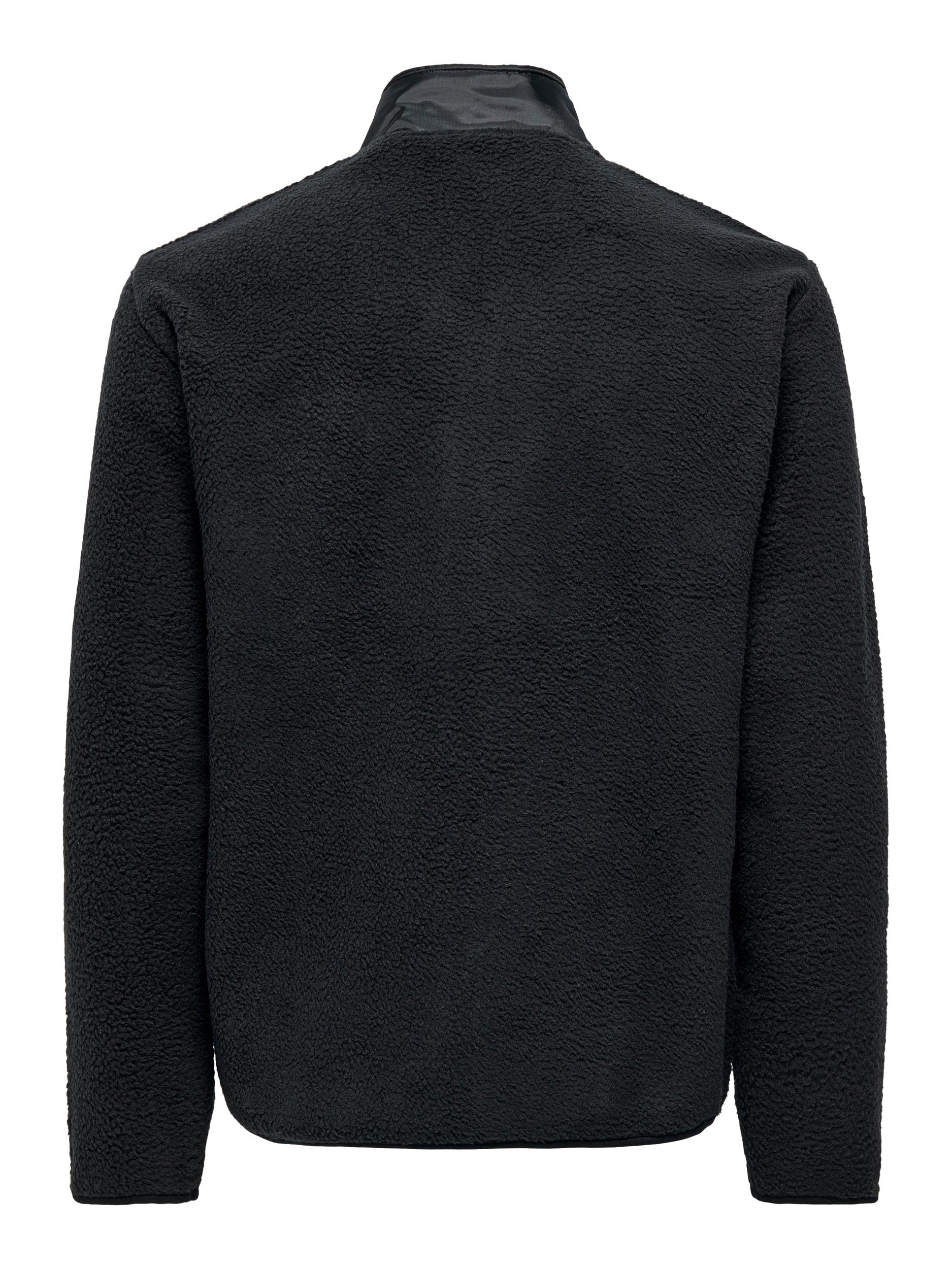 ONSJUST REG FULL ZIP TEDDY SWEAT BF